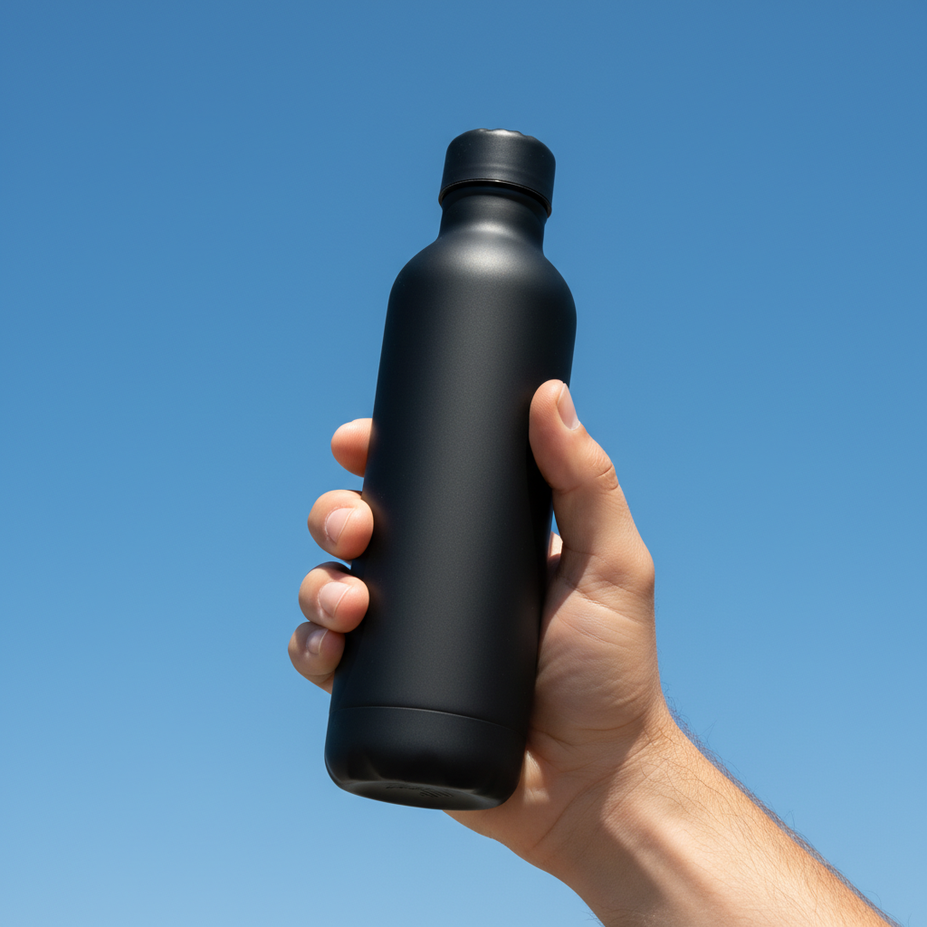 Eqo Logiq steel bottle in daily use