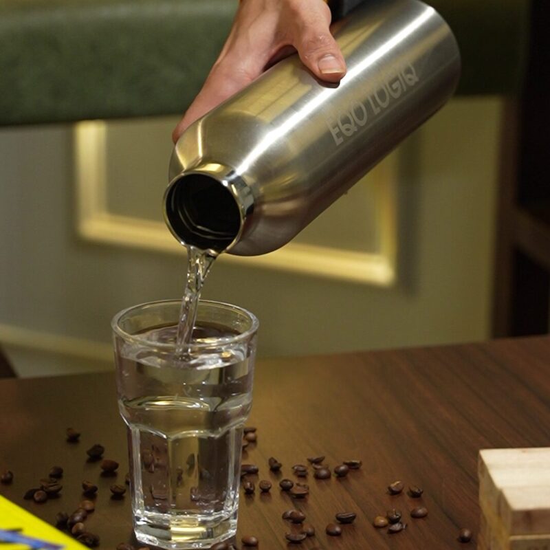 Plastic Free Screw Cap Bottle| Double Wall | 1 Liter